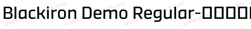 Blackiron Demo Regular字体转换